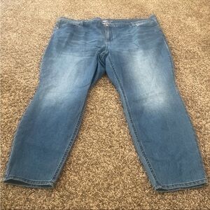 Old Navy super skinny midrise cropped jeans size 26/3X